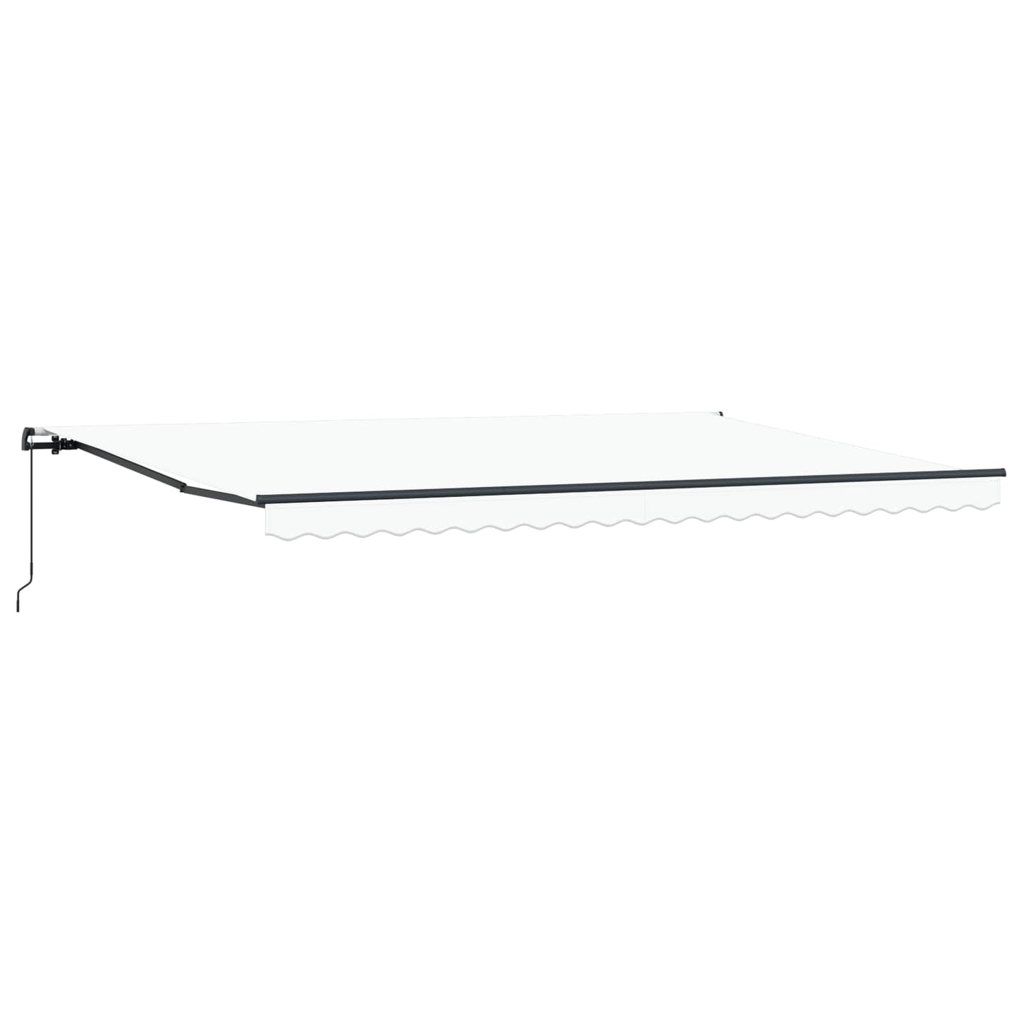 Tenda Retrattile Bianco 500 × 350 cm Poliestere e Acciaio | homemem39