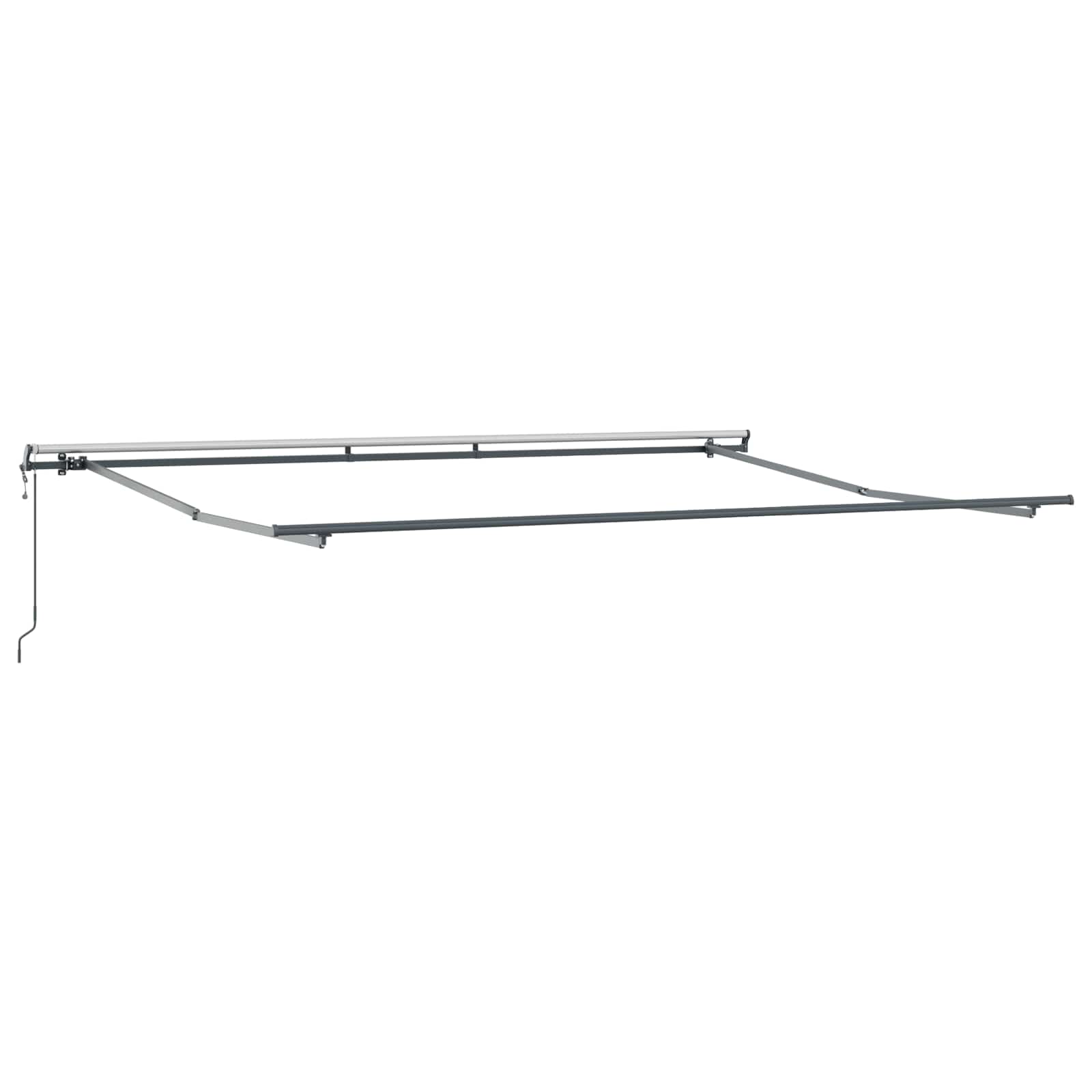 Tenda Retrattile Bianco 500 × 350 cm Tessuto e Alluminio | homemem39