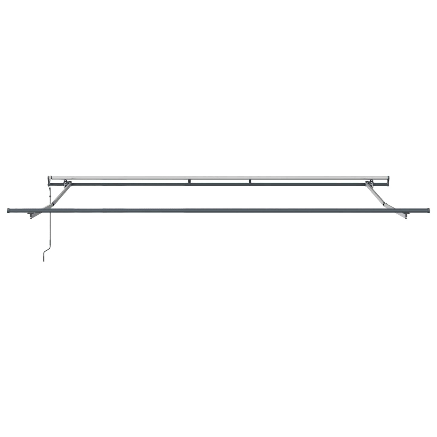 Tenda Retrattile Bianco 500 × 350 cm Tessuto e Alluminio | homemem39