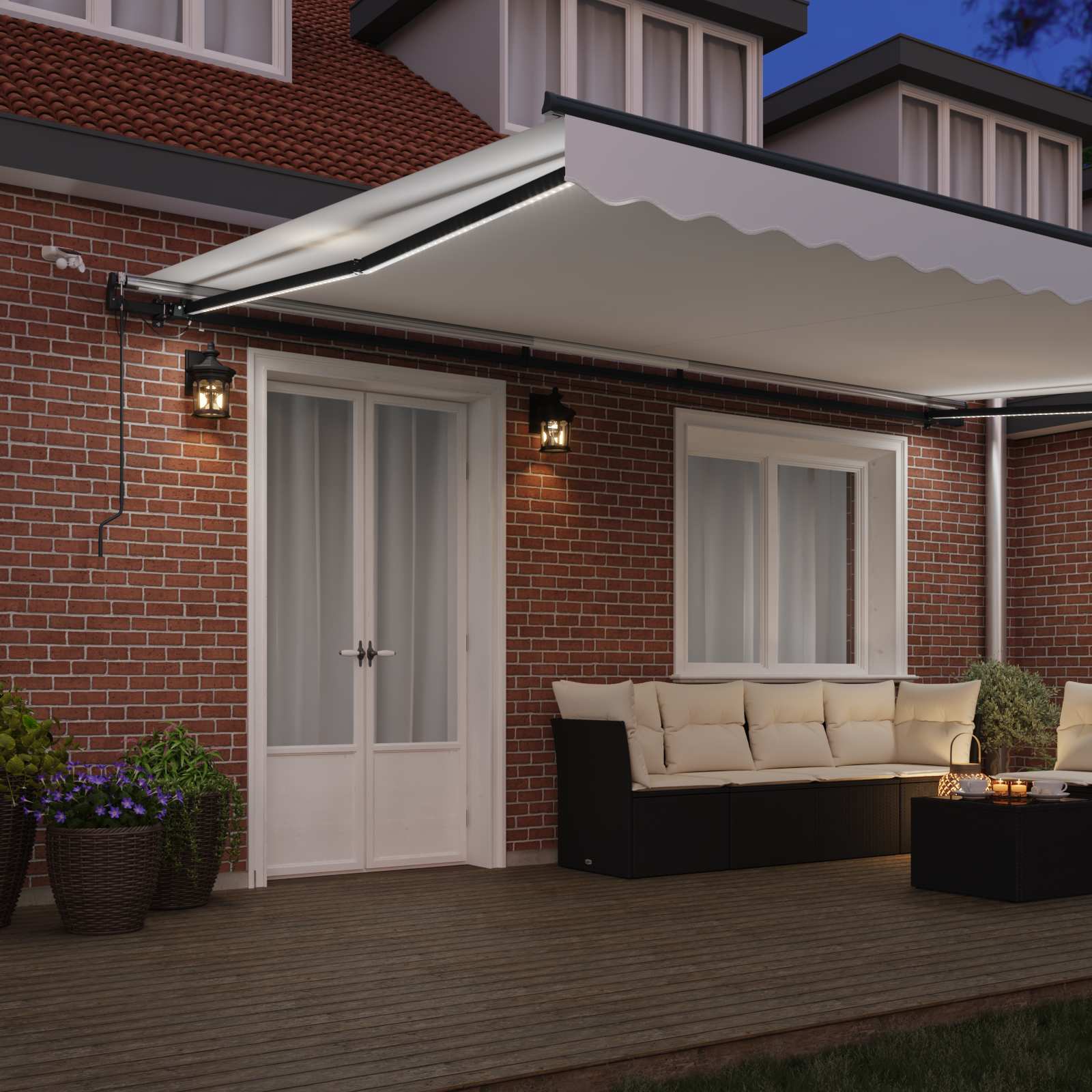 Tessuto per Tenda Bianco 500 × 350 cm Poliestere | homemem39