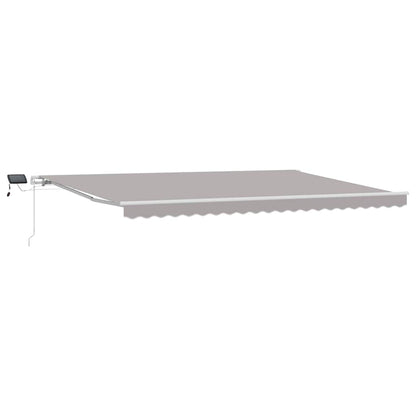 Tenda retrattile Grigio Chiaro 500 × 350 cm Tessuto e Alluminio | homemem39