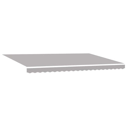 Tenda retrattile Grigio Chiaro 500 × 350 cm Tessuto e Alluminio | homemem39