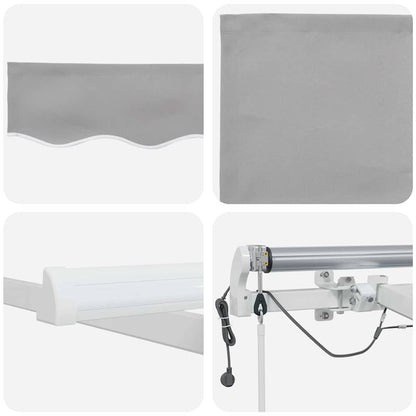 Tenda retrattile Grigio Chiaro 500 × 350 cm Poliestere | homemem39