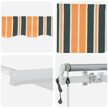 Tettuccio Elettrico Retrattile Verde e giallo 500 × 350 cm | homemem39