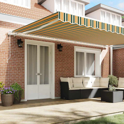Tettuccio Elettrico Retrattile Verde e giallo 500 × 350 cm | homemem39