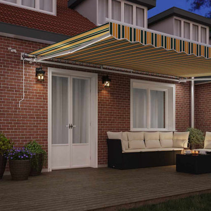 Tessuto per Tenda Verde e Giallo 500 × 350 cm Poliestere