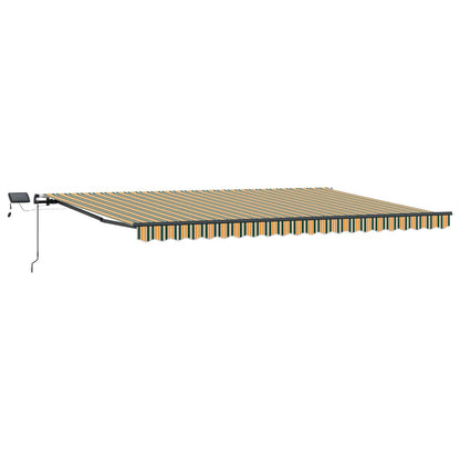 Tenda Retrattile Verde e giallo 500 ×350 cm Tessuto | homemem39
