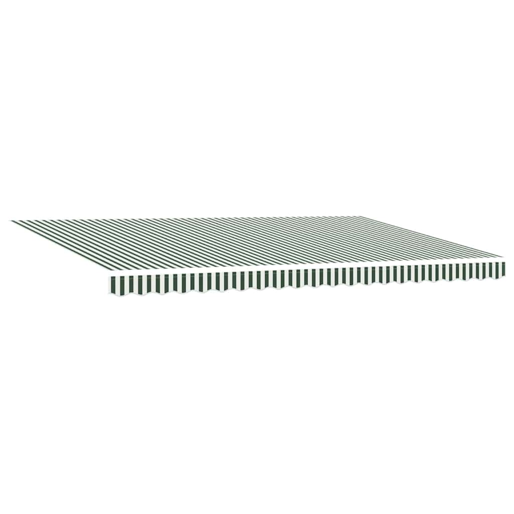 Tenda Retrattile Verde e Bianco 500 × 350 cm | homemem39
