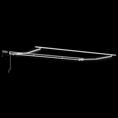 Tenda Retrattile Verde e Bianco 500 × 350 cm Tessuto e acciaio | homemem39