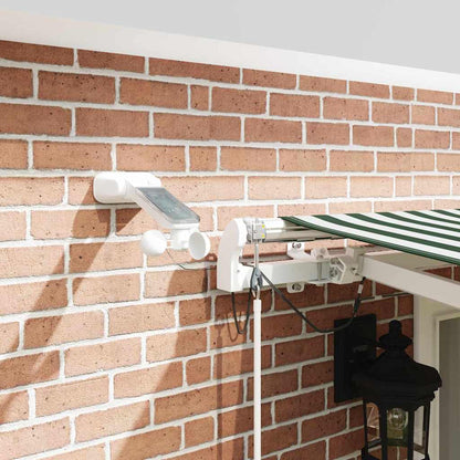 Tenda Retrattile Verde e Bianco 500 × 350 cm | homemem39