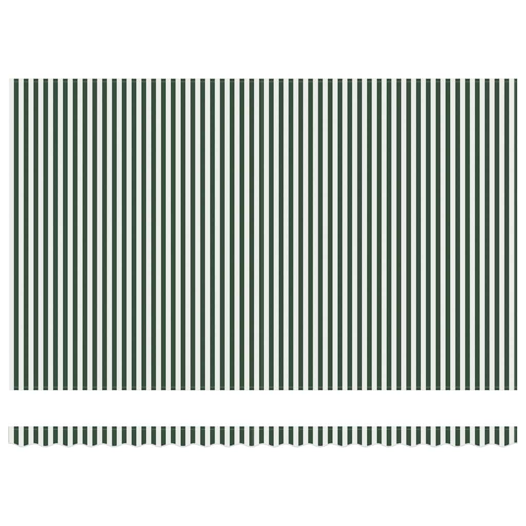 Tenda Retrattile Verde e Bianco 500 × 350 cm | homemem39