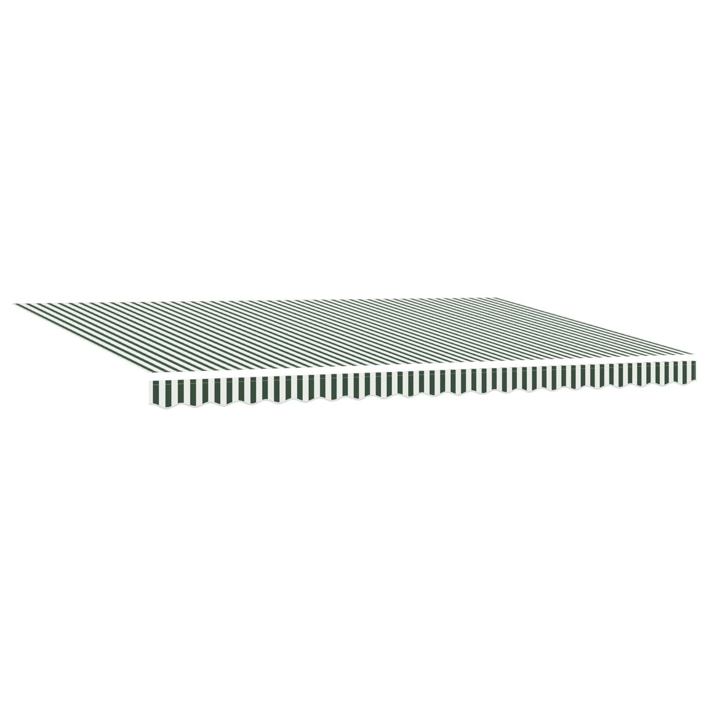 Tenda Retrattile Verde e Bianco 500 × 350 cm | homemem39