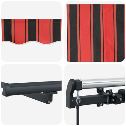 Tenda Retrattile arancione e marrone 600 × 300 cm Tessuto - homemem39