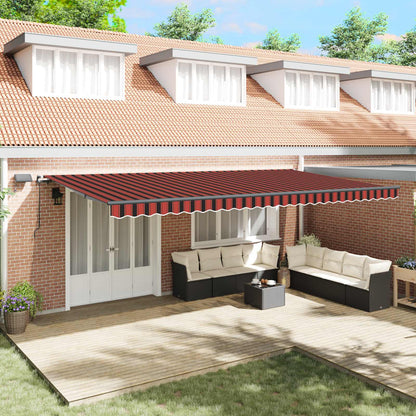 Tenda Retrattile arancione e marrone 600 ×300 cm Tessuto | homemem39
