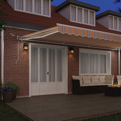 Tenda Retrattile Multicolore 600 × 300 cm Tessuto e Metallo - homemem39