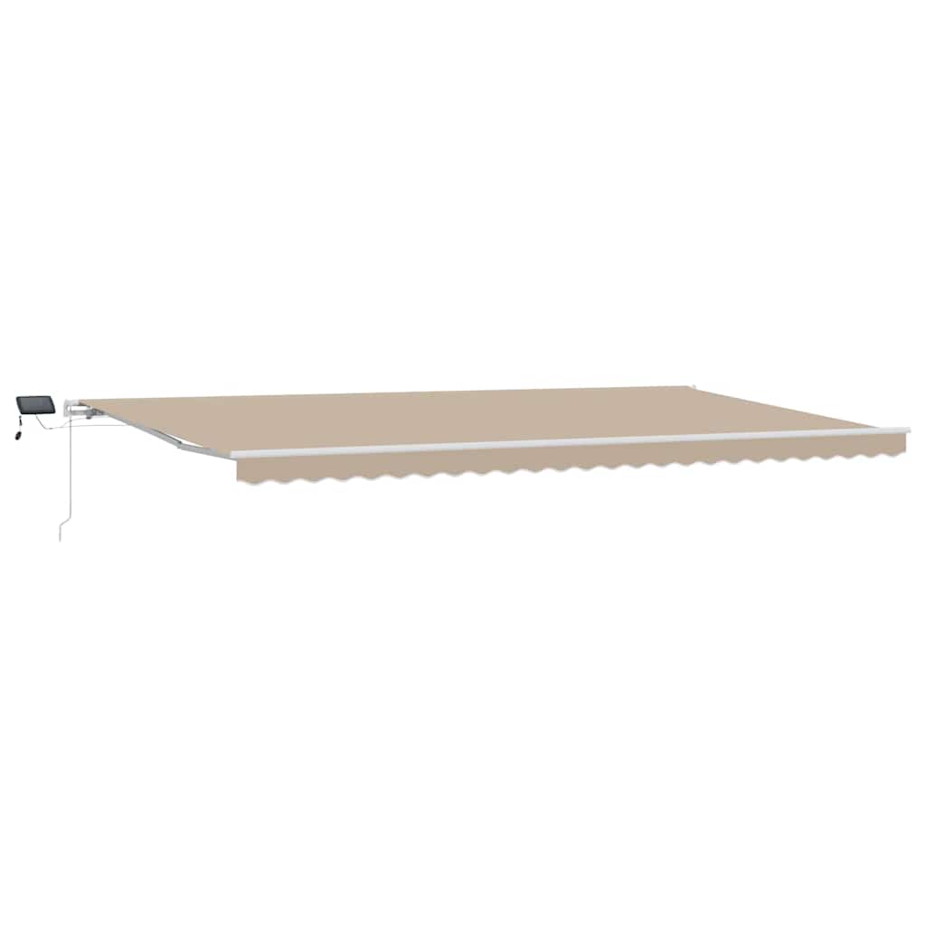 Tenda retrattile Beige 600 × 300 cm Tessuto e Alluminio | homemem39