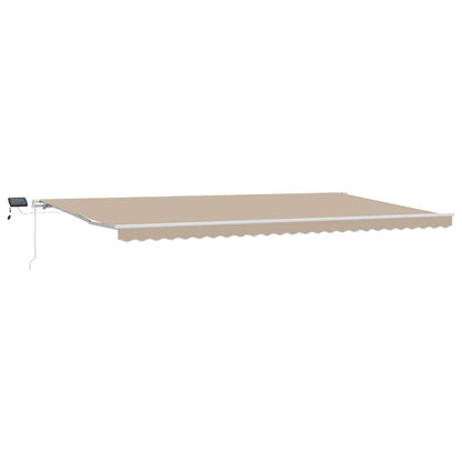 Tenda retrattile Beige 600 × 300 cm Tessuto e Alluminio | homemem39