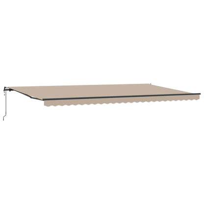 Tenda retrattile Beige 600 × 300 cm Tessuto e Alluminio | homemem39