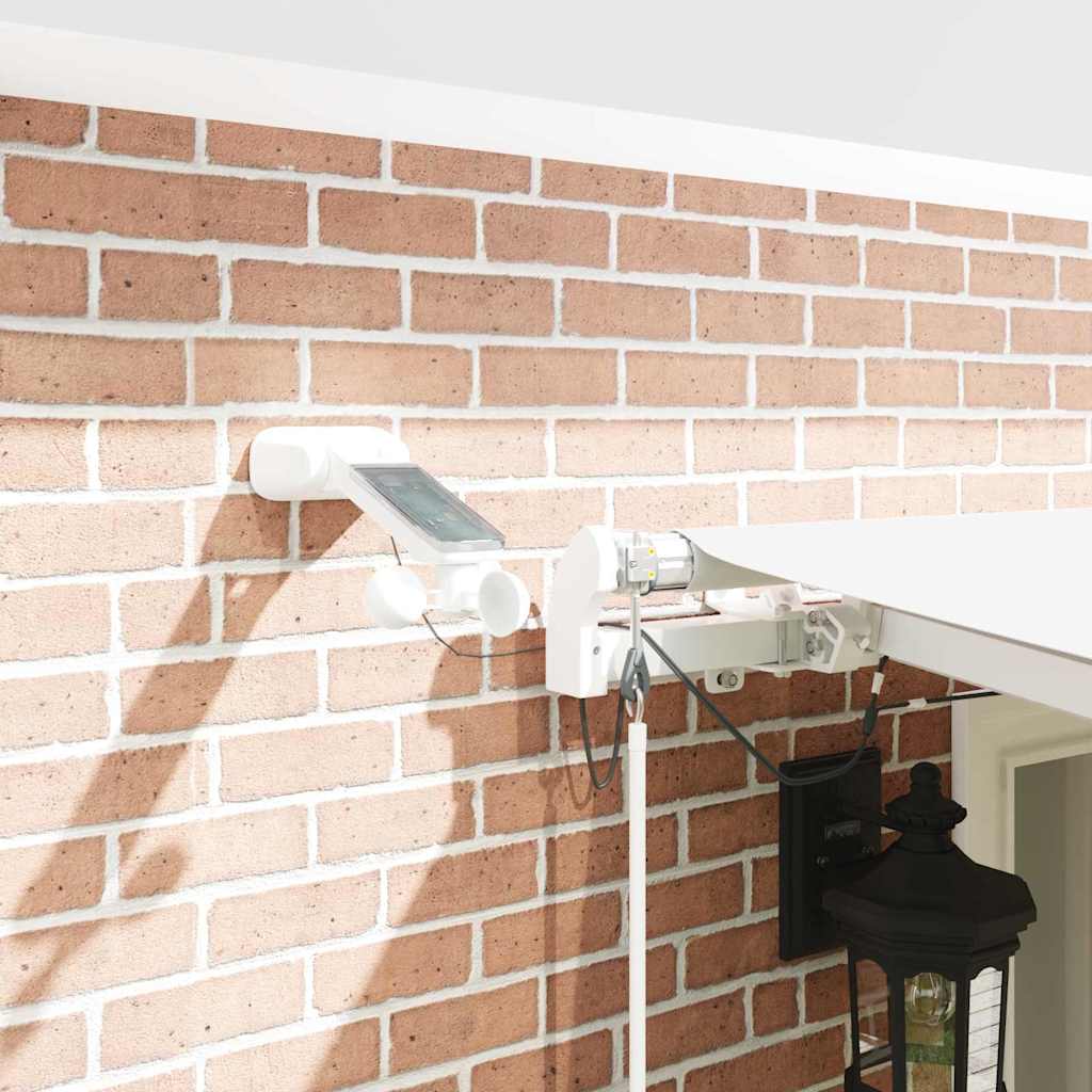 Tenda Retrattile Bianco 600 × 300 cm Tessuto e Metallo - homemem39