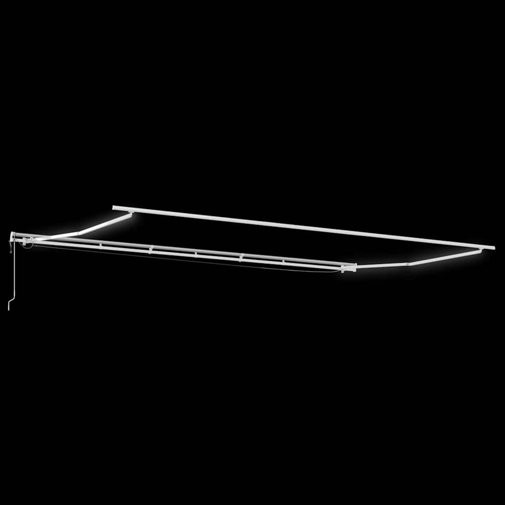 Tenda Retrattile Bianco 600 × 300 cm Tessuto e Metallo - homemem39