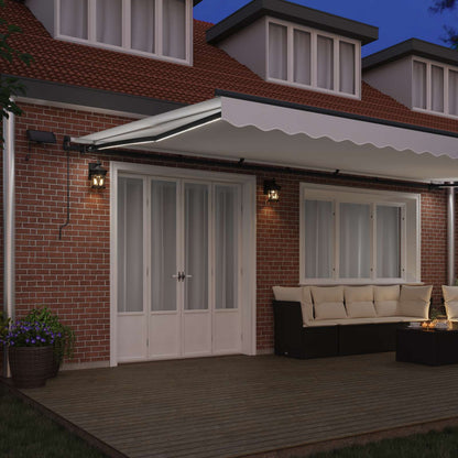 Tenda retrattile Bianco 600 × 300 cm Tessuto e Alluminio | homemem39