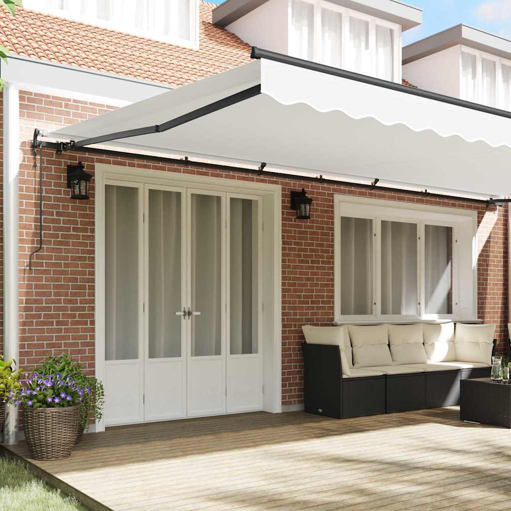 Tenda Retrattile Bianco 600 ×300 cm Tessuto - homemem39