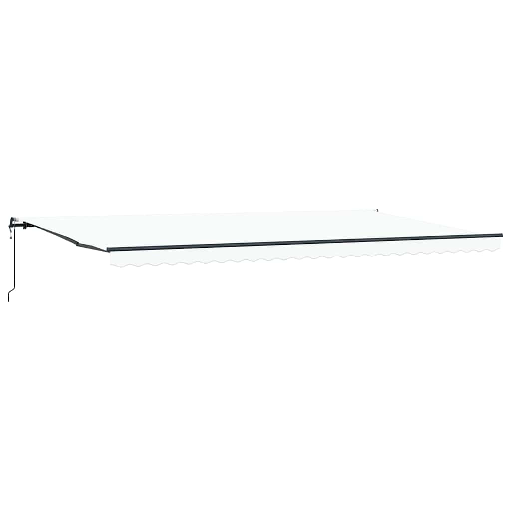 Tenda Retrattile Bianco 600 ×300 cm Tessuto - homemem39