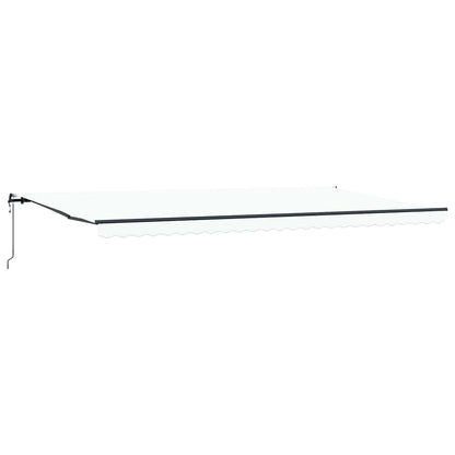 Tenda Retrattile Bianco 600 ×300 cm Tessuto - homemem39