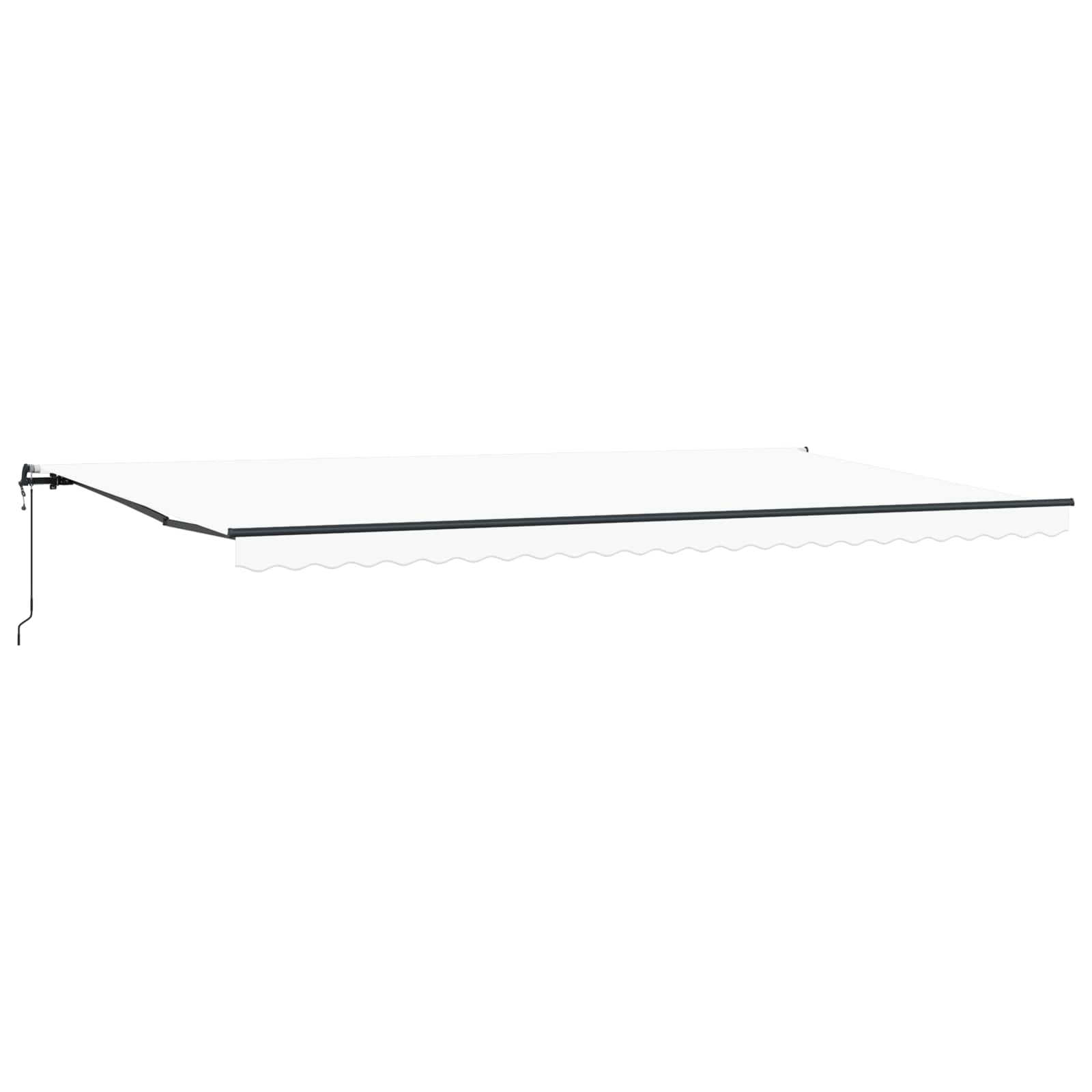 Tenda retrattile Bianco 600 × 300 cm Tessuto e Alluminio | homemem39