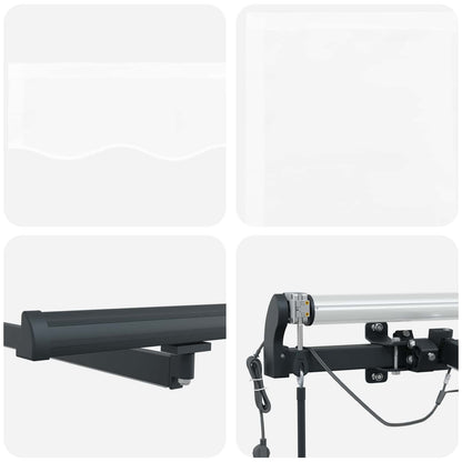 Tenda retrattile Bianco 600 × 300 cm Poliestere | homemem39