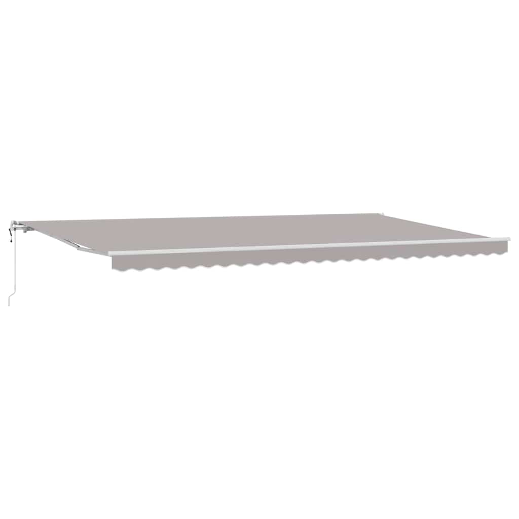 Tenda retrattile Grigio Chiaro 600 × 300 cm Tessuto e Alluminio | homemem39