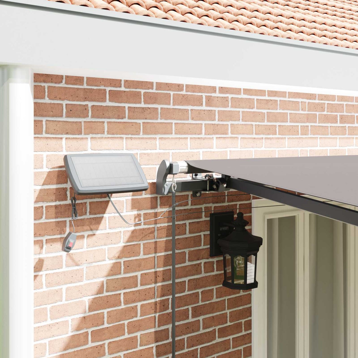 Tenda retrattile Grigio Chiaro 600 × 300 cm Tessuto e Alluminio | homemem39