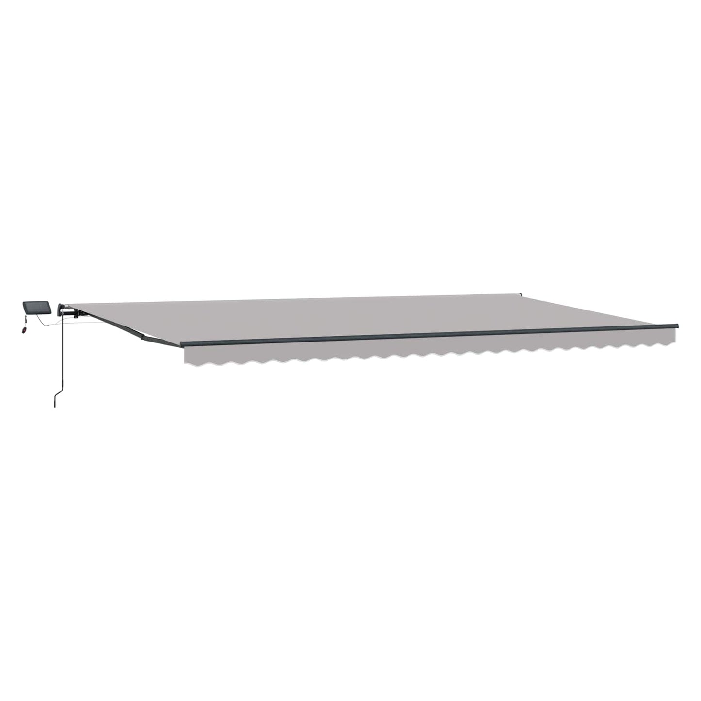 Tenda retrattile Grigio Chiaro 600 × 300 cm Tessuto e Alluminio | homemem39