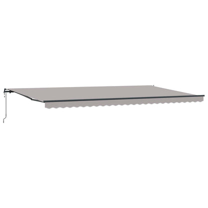 Tenda retrattile Grigio Chiaro 600 × 300 cm Tessuto e Alluminio | homemem39