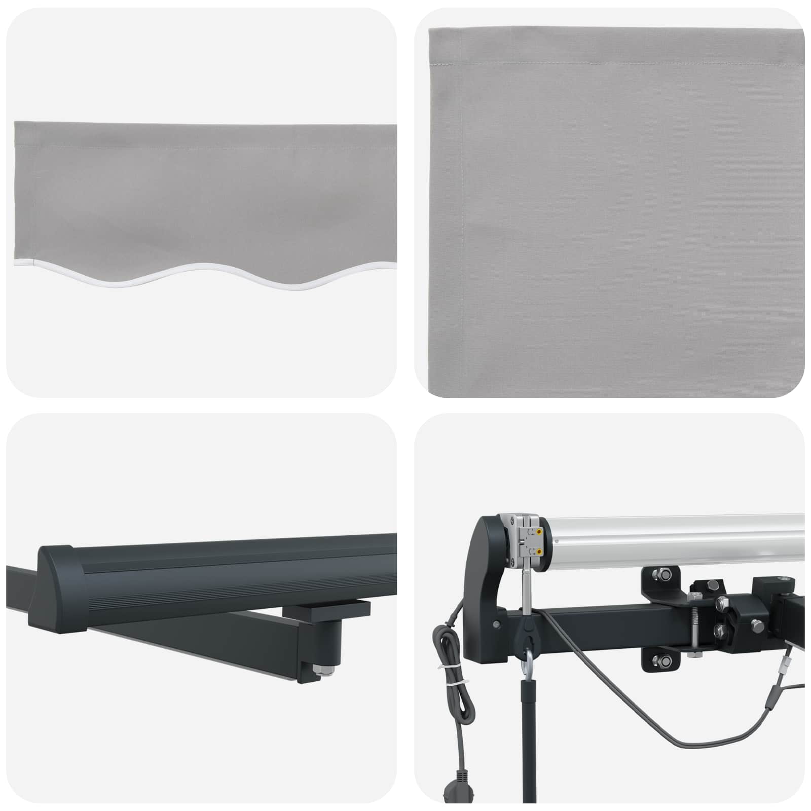 Tenda retrattile Grigio Chiaro 600 × 300 cm Poliestere | homemem39