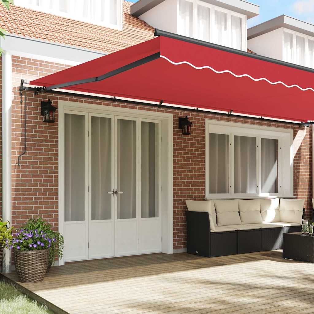 Tenda Retrattile Rosso 600 ×300 cm Tessuto
