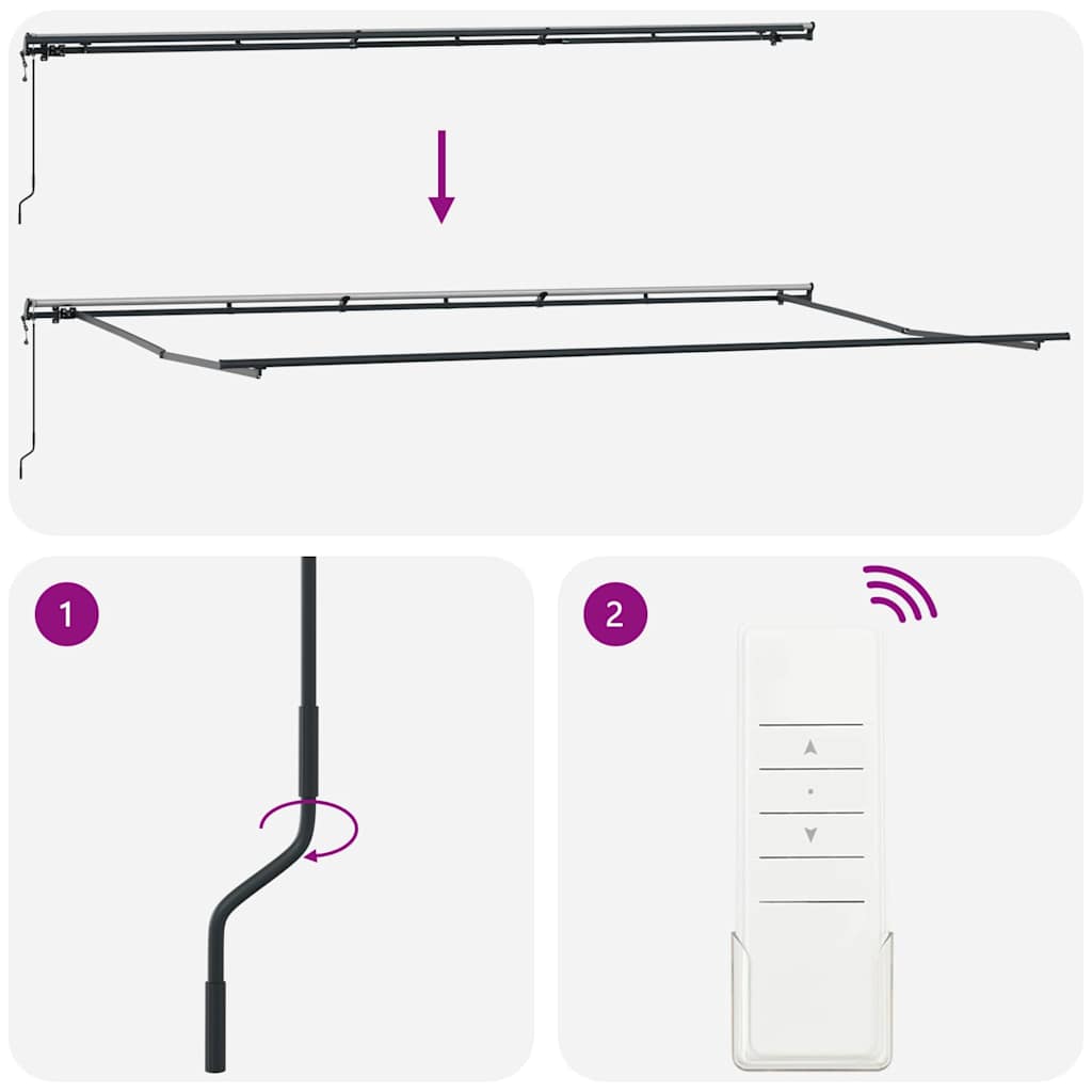 Tenda Retrattile Rosso 600 ×300 cm Tessuto