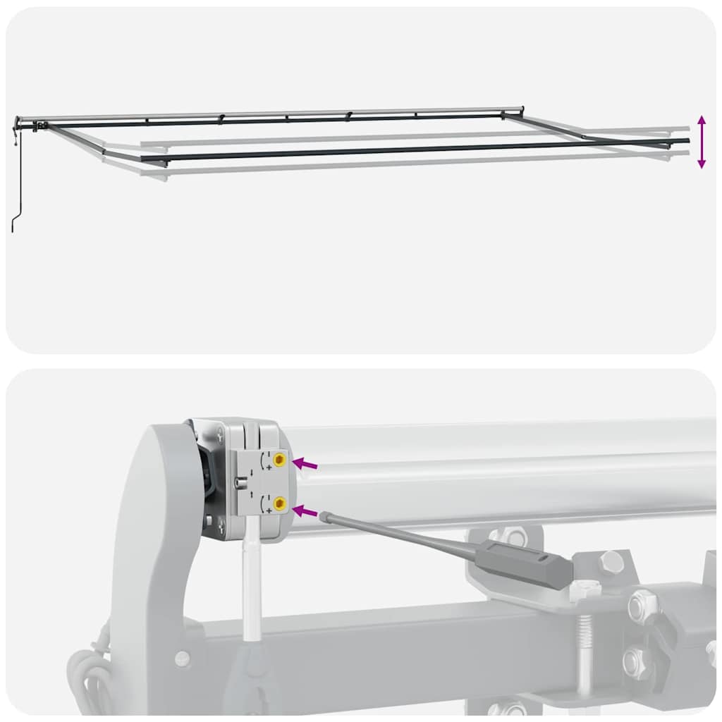 Tenda Retrattile Rosso 600 ×300 cm Tessuto
