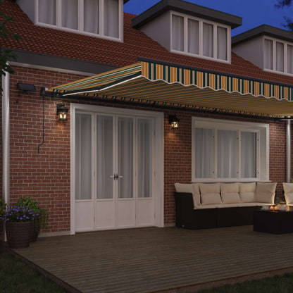 Tenda Retrattile Verde e giallo 600 ×300 cm Tessuto | homemem39