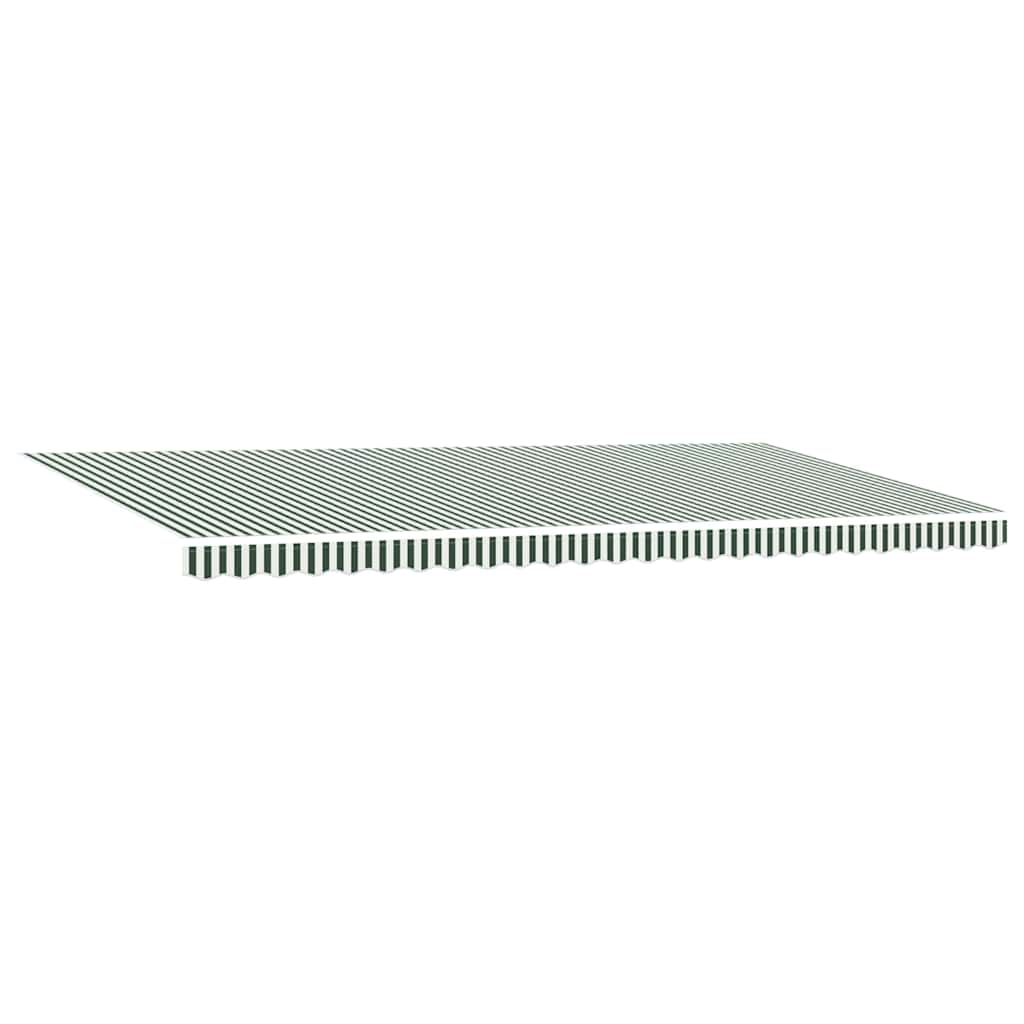 Tenda Retrattile Verde e Bianco 600 × 300 cm | homemem39