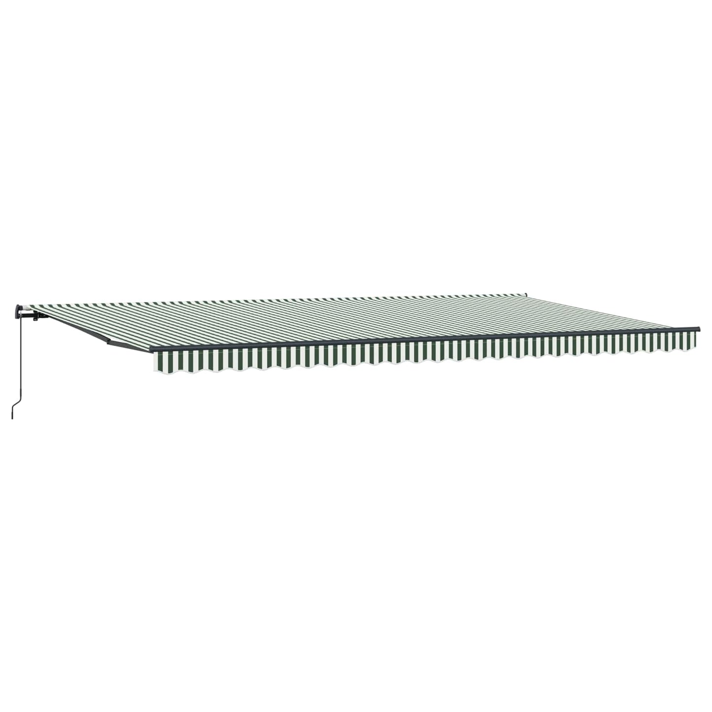 Tenda Retrattile Verde e Bianco 600 × 300 cm | homemem39
