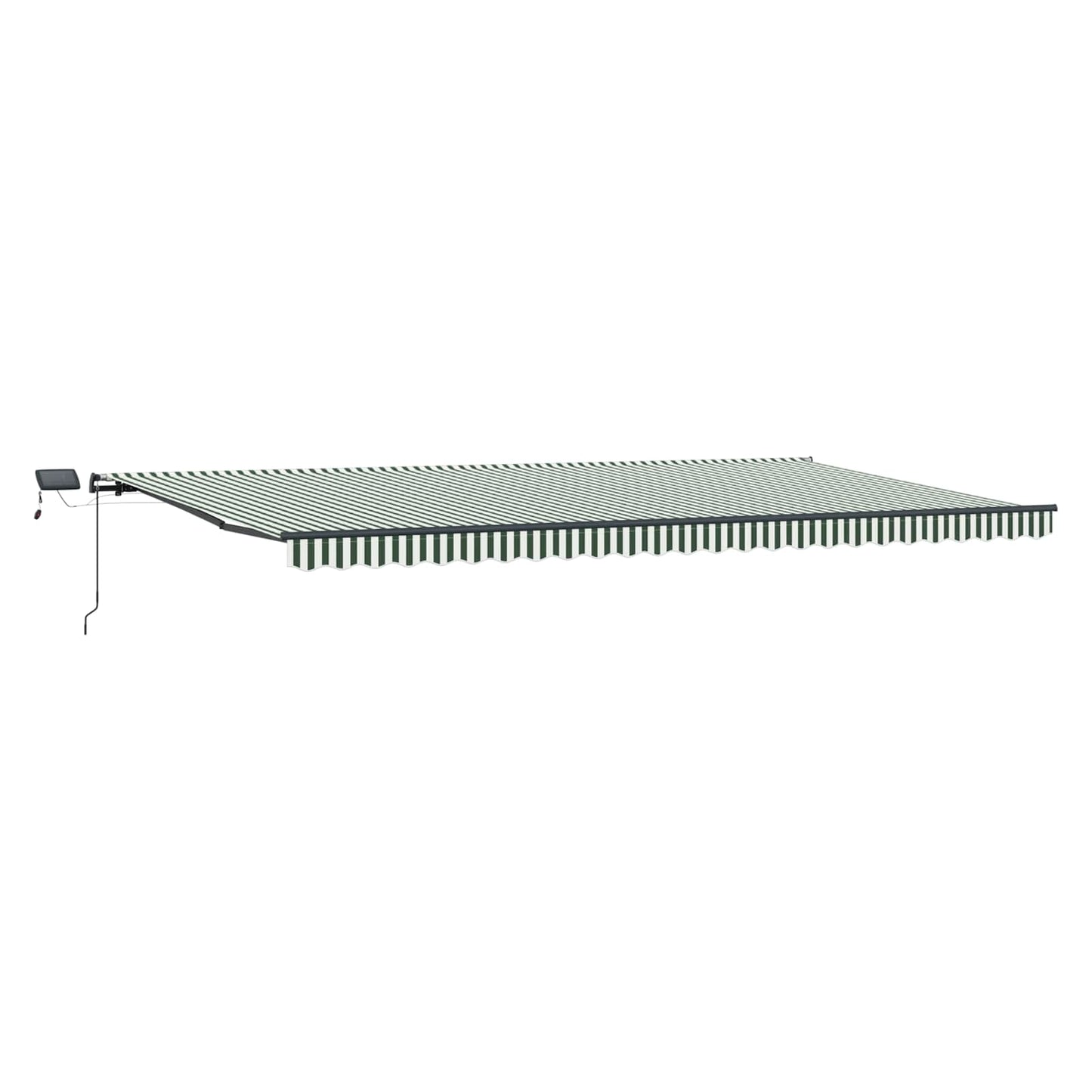 Tenda retrattile Verde e Bianco 600 × 300 cm | homemem39