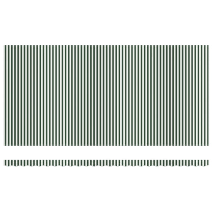 Tenda Retrattile Verde e bianco 600 ×300 cm Tessuto | homemem39