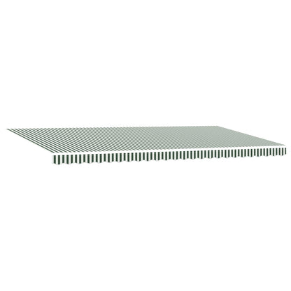 Tenda Retrattile Verde e Bianco 600 × 300 cm | homemem39