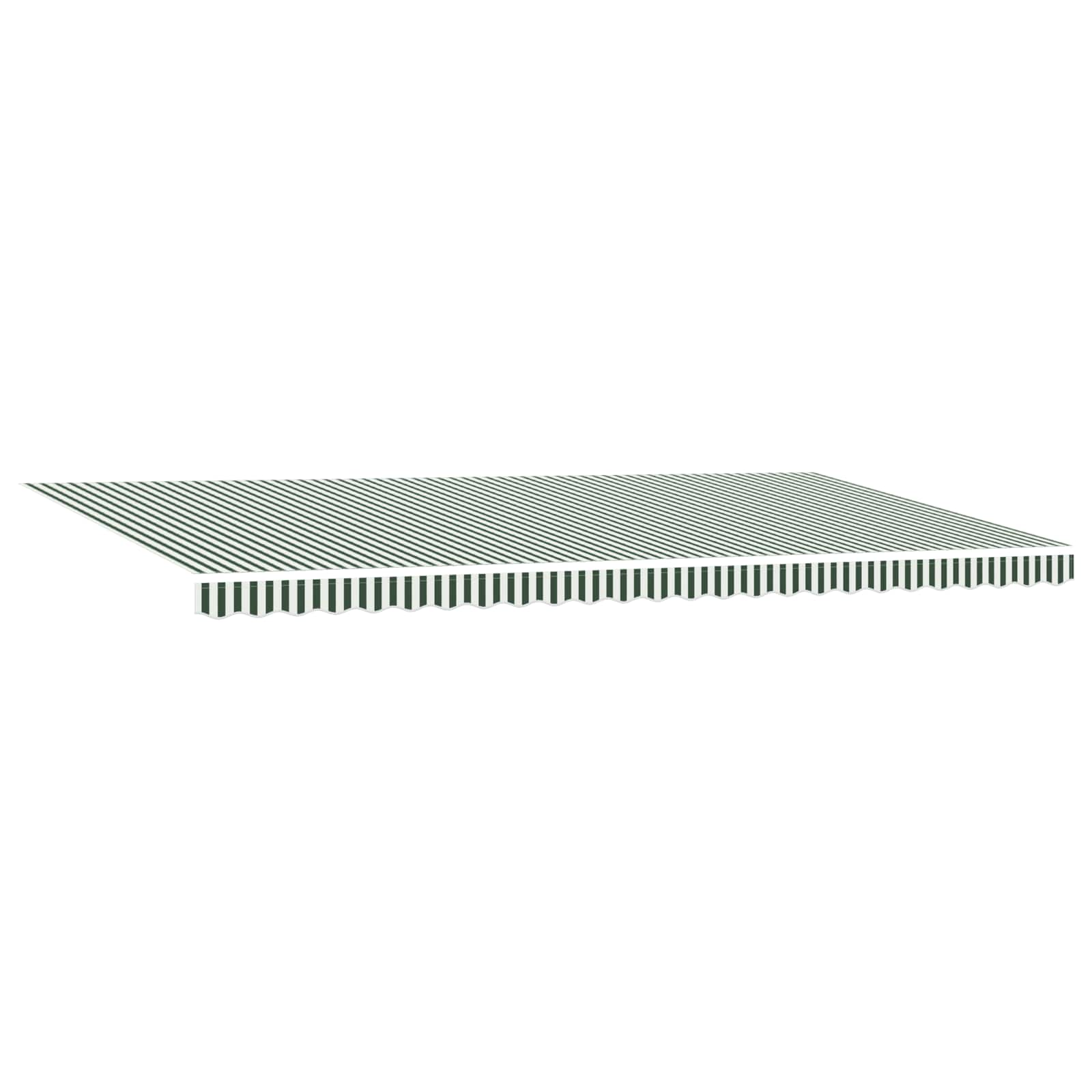 Tessuto per Tenda Verde e Bianco 600 × 300 cm Poliestere | homemem39