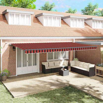 Tessuto per Tenda arancione e marrone 600 × 350 cm Poliestere | homemem39