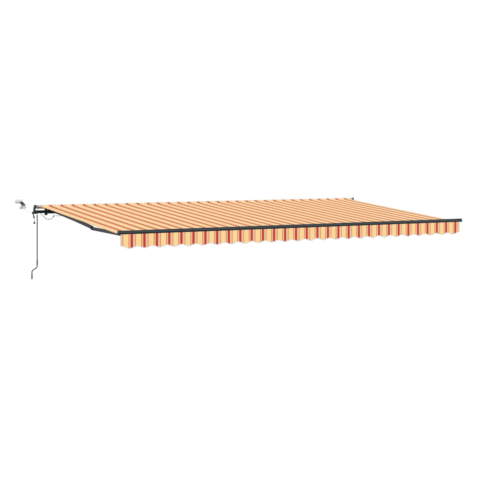 Tessuto per Tenda Giallo e Arancione 600 × 350 cm Poliestere | homemem39
