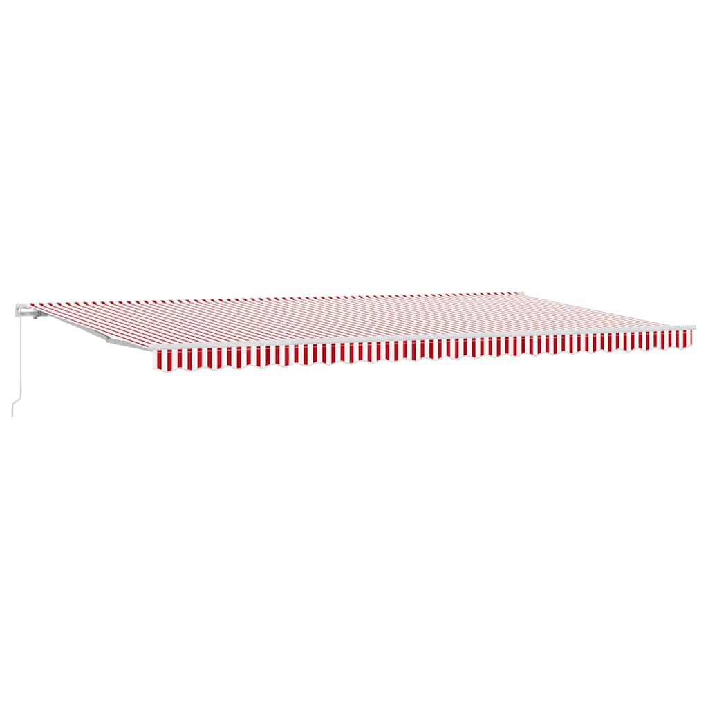 Tenda Retrattile Rosso e Bianco 600 × 350 cm | homemem39