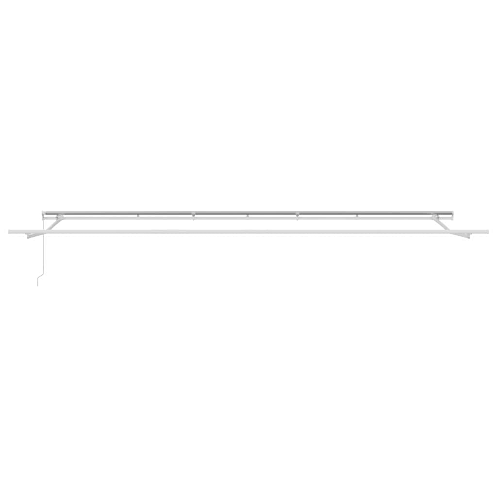 Tenda Retrattile Rosso e Bianco 600 × 350 cm | homemem39
