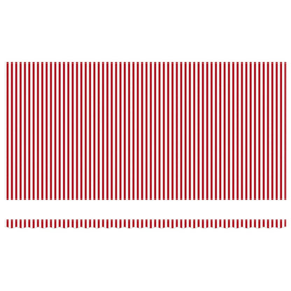 Tenda Retrattile Rosso e Bianco 600 × 350 cm Tessuto e acciaio | homemem39